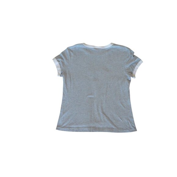 Vintage y2k Disney Tinkerbell T Shirt Estimated Womens Medium Gray White Trim - Picture 5 of 7